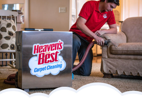 Heaven's Best Carpet Cleaning in Action